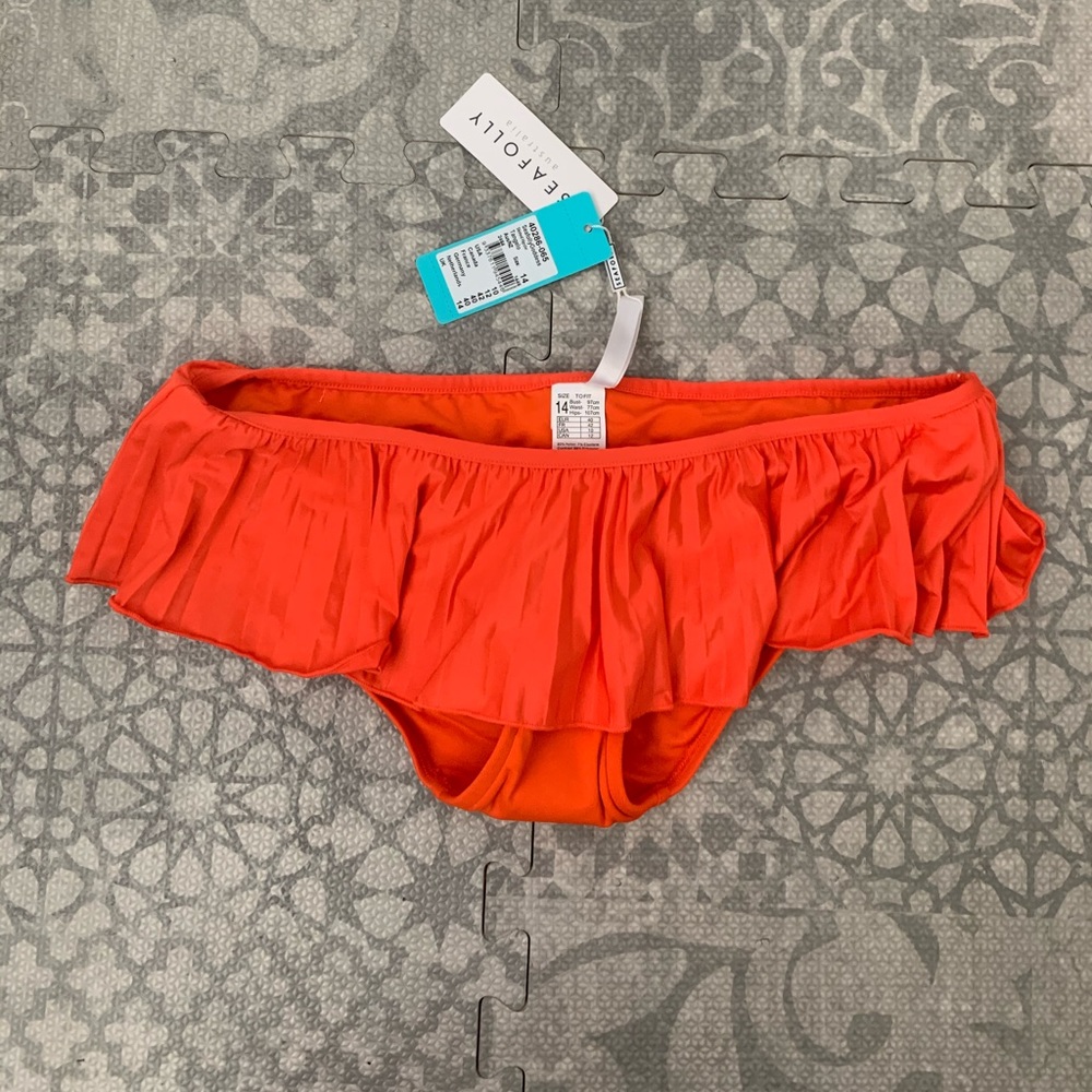 NWT Seafolly skirted hipster bottom size 10